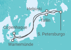 Itinerario del Crucero Alemania, Finlandia, Rusia, Estonia TI - MSC Cruceros