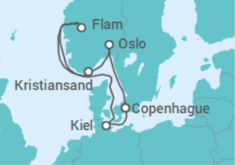 Itinerario del Crucero Dinamarca, Noruega TI - MSC Cruceros