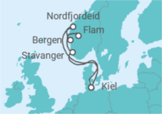 Itinerario del Crucero Noruega TI - MSC Cruceros