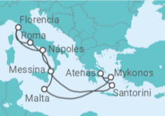 Itinerario del Crucero Grecia, Malta, Italia - NCL Norwegian Cruise Line