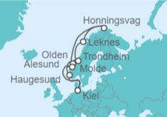 Itinerario del Crucero Sol de Medianoche - Costa Cruceros