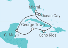 Itinerario del Crucero Jamaica, Islas Caimán TI - MSC Cruceros