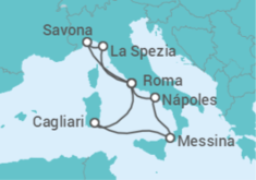 Itinerario del Crucero Italia - Costa Cruceros
