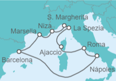 Itinerario del Crucero Francia, Italia - Celebrity Cruises