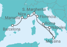 Itinerario del Crucero Francia, Italia - Celebrity Cruises