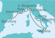 Itinerario del Crucero Italia, Francia - Celebrity Cruises