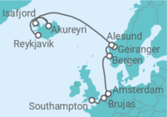Itinerario del Crucero Noruega e Islandia - NCL Norwegian Cruise Line