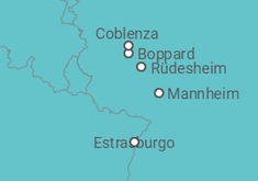 Itinerario del Crucero El Rin en llamas, un espectáculo mágico a orillas del río (formula puerto/puerto) - CroisiEurope