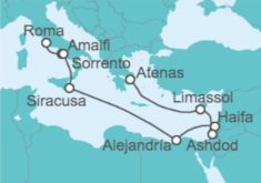 Itinerario del Crucero Desde Civitavecchia (Roma) a Pireo (Atenas) - Azamara