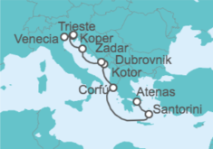 Itinerario del Crucero Grecia, Montenegro, Croacia, Eslovenia, Italia - Azamara