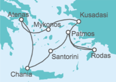 Itinerario del Crucero Grecia, Turquía - Azamara