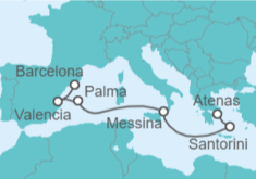 Itinerario del Crucero Grecia, Italia, España - Celebrity Cruises
