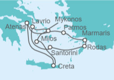 Itinerario del Crucero Egeo Idílico - Celestyal Cruises