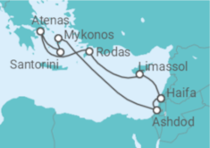 Itinerario del Crucero Joyas del Mediterráneo Oriental - Royal Caribbean