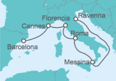 Itinerario del Crucero Italia, Francia - Royal Caribbean