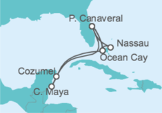 Itinerario del Crucero México, Estados Unidos (EE.UU.), Bahamas TI - MSC Cruceros