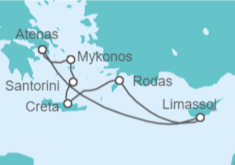 Itinerario del Crucero Viaje intensivo por Grecia - Azamara