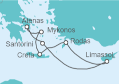 Itinerario del Crucero Viaje intensivo por Grecia - Azamara