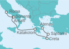 Itinerario del Crucero Italia y Grecia - Azamara
