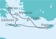 Itinerario del Crucero Viaje intensivo por Grecia - Azamara