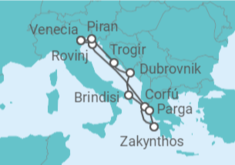 Itinerario del Crucero Grecia, Italia, Croacia - Seabourn