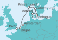 Itinerario del Crucero Dinamarca, Suecia, Holanda, Bélgica - Seabourn
