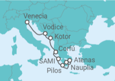 Itinerario del Crucero Montenegro, Grecia - Seabourn