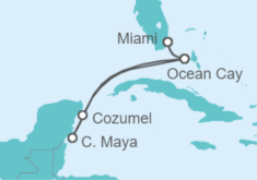 Itinerario del Crucero México TI - MSC Cruceros