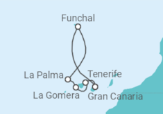 Itinerario del Crucero Islas Canarias - Azamara