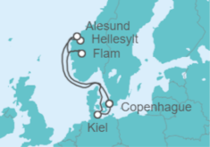 Itinerario del Crucero Esplendores de Noruega - MSC Cruceros