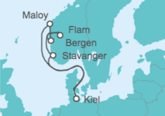 Itinerario del Crucero Noruega - MSC Cruceros