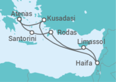 Itinerario del Crucero Turquía,  Chipre, Grecia TI - MSC Cruceros