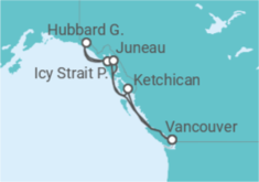 Itinerario del Crucero Alaska  - Celebrity Cruises