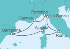 Itinerario del Crucero Francia, Córcega, Italia  - Celebrity Cruises