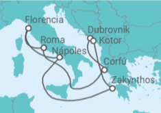 Itinerario del Crucero Grecia, Croacia, Montenegro, Italia - Celebrity Cruises