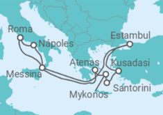 Itinerario del Crucero Italia, Turquía, Grecia - Celebrity Cruises