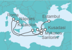 Itinerario del Crucero Italia, Grecia, Turquía - Celebrity Cruises