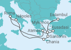 Itinerario del Crucero Grecia, Turquía, Italia - Celebrity Cruises