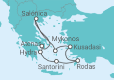 Itinerario del Crucero Islas Griegas y Turquía  - Celebrity Cruises
