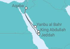 Itinerario del Crucero Arabia Saudí y Mar Rojo - MSC Cruceros