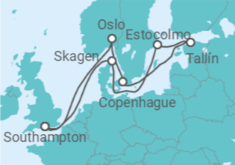 Itinerario del Crucero Dinamarca, Suecia, Finlandia, Estonia - Celebrity Cruises