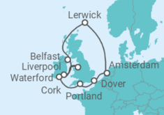 Itinerario del Crucero Reino Unido - Celebrity Cruises