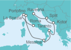 Itinerario del Crucero Italia, Montenegro, Croacia - Celebrity Cruises