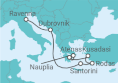 Itinerario del Crucero Croacia, Grecia, Turquía - Celebrity Cruises