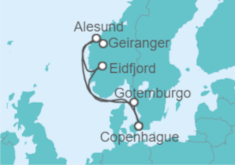 Itinerario del Crucero Noruega - Holland America Line