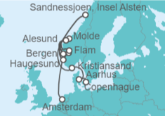 Itinerario del Crucero Desde Rotterdam a Copenhague - Holland America Line