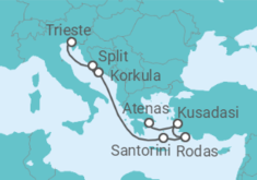 Itinerario del Crucero Encantos Griegos - Holland America Line