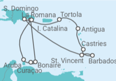 Itinerario del Crucero Perlas de las Antillas - Costa Cruceros