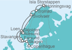 Itinerario del Crucero Noruega - Seabourn