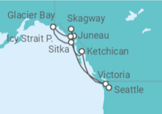 Itinerario del Crucero Alaska - NCL Norwegian Cruise Line